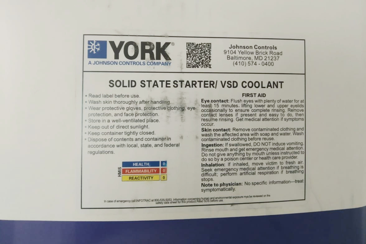 York VSD Coolant for Sustainable Operations